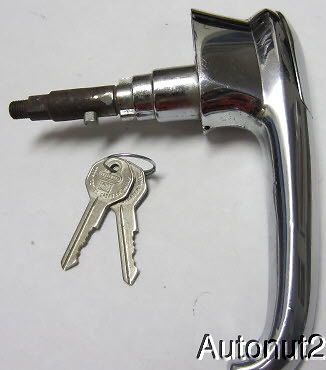 Cadillac trunk lock handle nos 1946 1947 1948 with gm keys