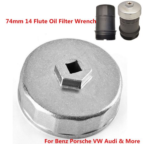 74mm 14 flute oil filter wrench socket remover tool for benz porsche vw audi