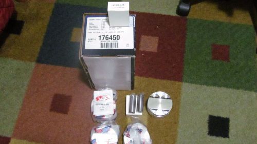 4 new je pistons 176450 acura 1850cc 1850 cc flat top with pins 827-2250-15-51c