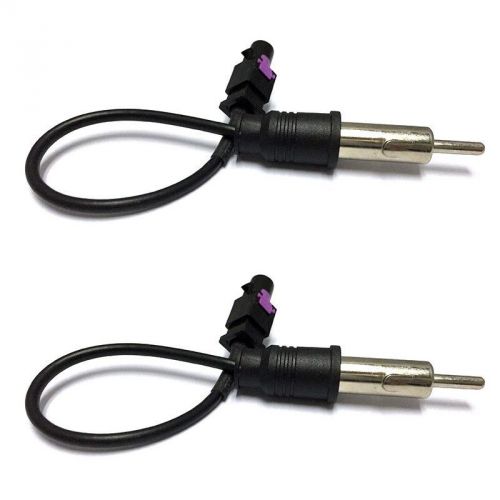 2 x fakra radio stereo external antenna cable adapter for vw benz peugeot