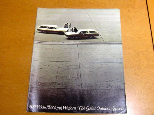 1968 pontiac station wagons factory dealer brochure