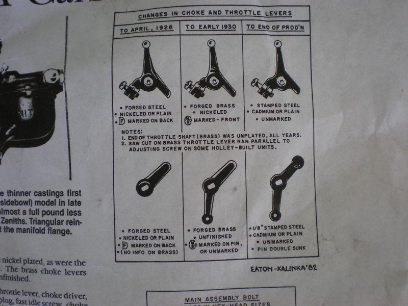 Restored Original Holley (Zenith) Carburetor 1928 Model A Ford Original Jets, US $249.00, image 7