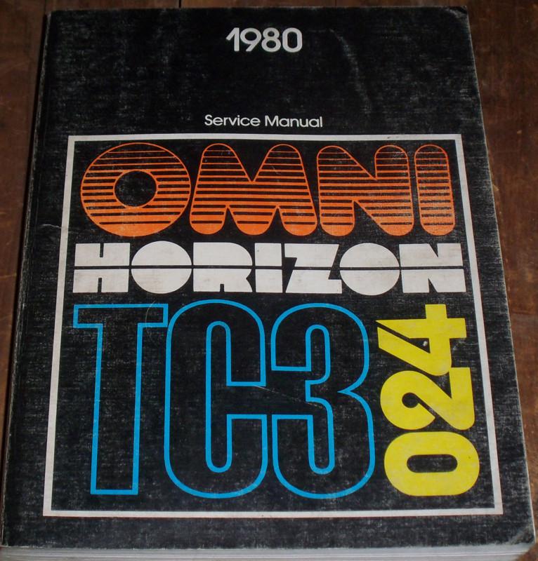 1980- plymouth horizon/ dodge omni / tc3 - 024  chrysler service manual