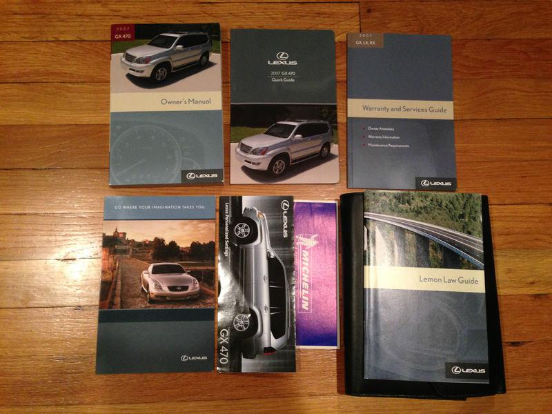2007 lexus gx 470 owners manual and  case 