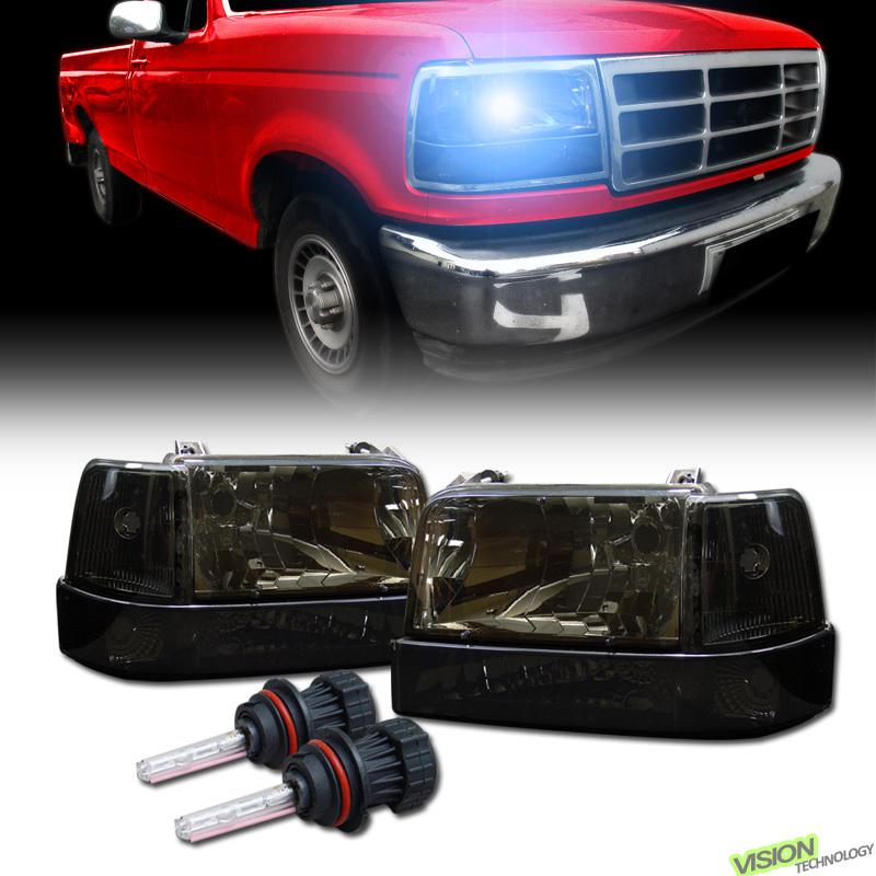 Purchase Smoke Head Lights+Bumper+Corner Lamps+9007 High+Low Beam 8000K