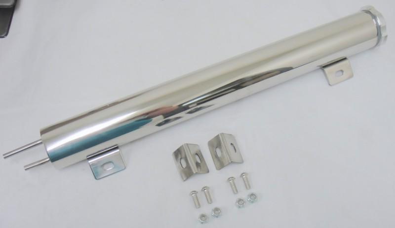 1 day super sale 2x17" inch stainless radiator overflow tank street rod 28 oz *