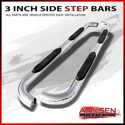 04-08 ford f150 super cab stainless steel 3 inch side step bars running board