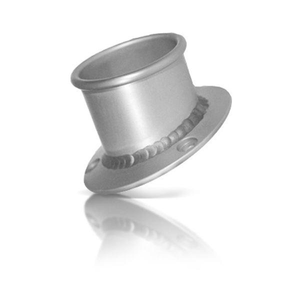 New hmf racing brushed al turn down style end cap endcap universal for muffler