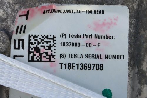 TESLA MODEL X DUAL MOTOR AWD REAR DRIVE UNIT ENGINE MOTOR OEM 2016-2020 ✔️ -59K-, US $2,049.99, image 9