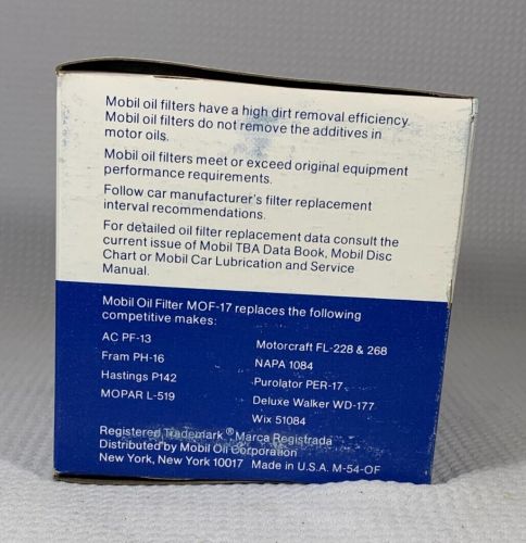 Mobil Oil Filter MOF-17, US $12.00, image 3