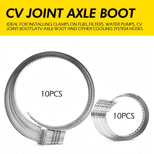 20X Adjustable Axle CV Joint Boot Crimp Clamps Small & Large FOR Ford Chevy EH, US $13.99, image 5