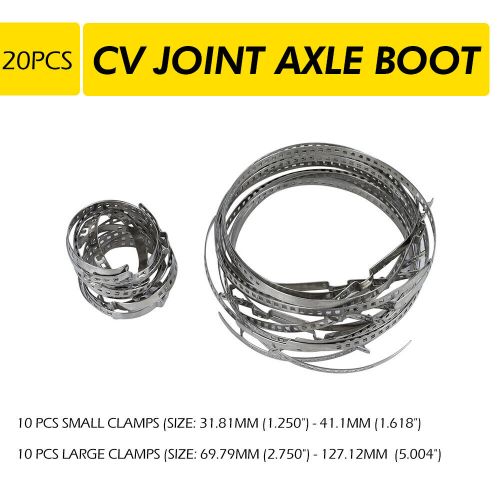 20X Adjustable Axle CV Joint Boot Crimp Clamps Small & Large FOR Ford Chevy EH, US $13.99, image 11