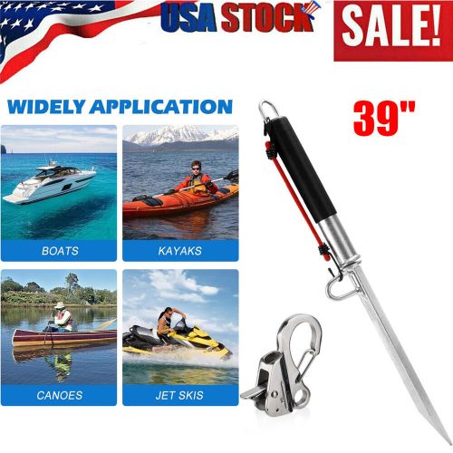 Fit Shallow Water Shore Lake Sandbar Pontoon 39'' Sand Spike Boat Anchor Pole, US $95.99, image 9