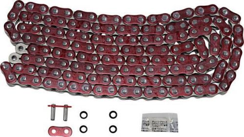 Ek 520 zvx3 series nx-ring chain 120 links metallic red