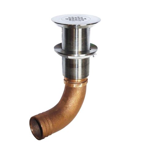 GROCO 1-1/4" Hose Barb Stainless 90 Degree Deck Drain, US $122.36, image 2