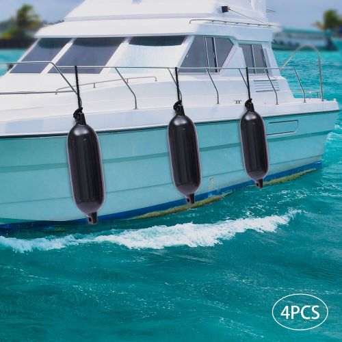 6.5"*24" Boat Fender Bumper 4* Ribbed Marine Dock Shield Protection & Pump, US $54.99, image 8