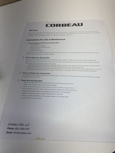 Corbeau 2” 3 point harness racing belt “new”