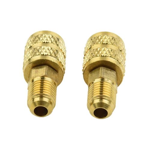 2 Pcs R32 R410a AC Adapter 5/16 1/4 SAE Male Female High Quality, US $12.41, image 8