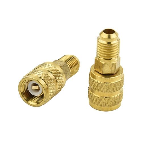 2 Pcs R32 R410a AC Adapter 5/16 1/4 SAE Male Female High Quality, US $12.41, image 13