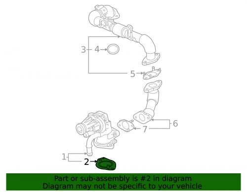 Genuine GM Exhaust Gas Recirculation Valve Inlet Gasket 55508537, US $5.29, image 2