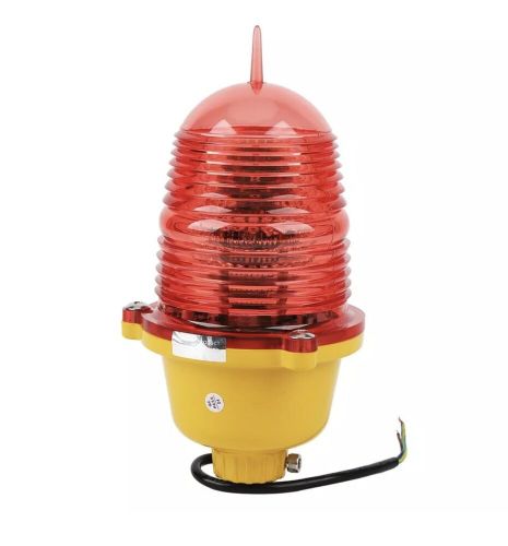Low-intensity single aviation obstruction light.  new