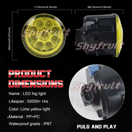 Bumper Fog Light Lamp For Infiniti EX35/FX35/G25/G37/QX70/QX50 Left & Right Side, US $54.99, image 7