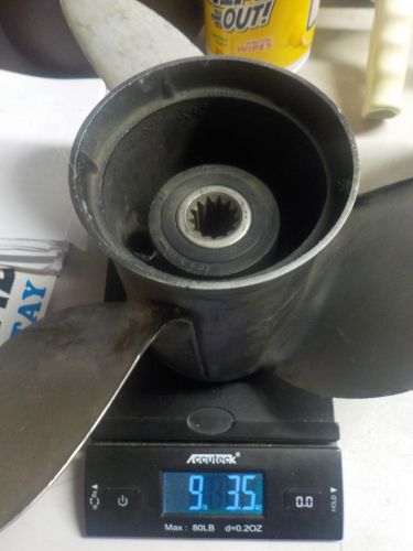 384702 Stainless Steel Propeller 3 Blade Right 12-3/4X21 Evinrude/Johnson, US $89.99, image 11