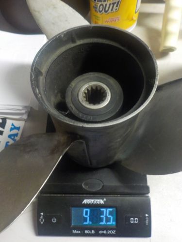 384702 Stainless Steel Propeller 3 Blade Right 12-3/4X21 Evinrude/Johnson, US $89.99, image 19