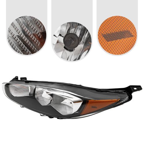 Halogen Headlight Headlamp For Ford Fiesta S SE 2014-2017 LH Left Driver Side, US $68.35, image 8