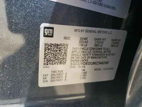 2020-2021 chevy silverado 1500 oem driver info 8&#034; (display screen) touchscreen