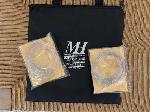 2 aviation oxygen cannulas - aviation oxygen systems - mountain high company