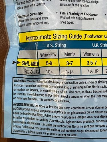 NEW Duenorth EveryDay Pro Over-the-boot Traction Aid Sz Sm/Md Men 3-7 Women 5-9, US $15.99, image 2