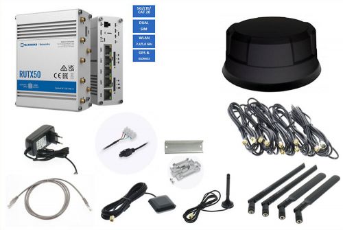 Dietz 5G/WiFi Router Teltonika RUTX50 ANT530B Black TEL-RUTX50-530B-, US $, image 12