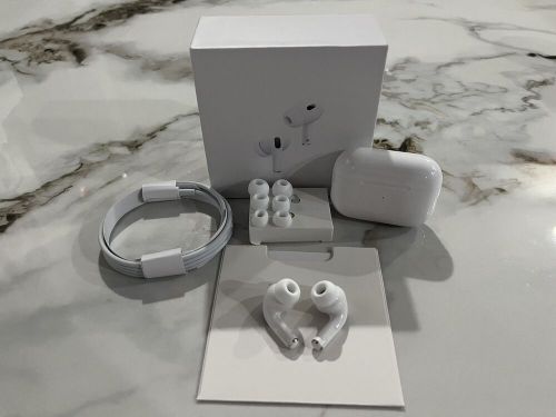 AIRPODS PRO ( 2ND GENERATION ) WITH MAGSAFE WIRELESS CHARGING CASE & WHITE, US $45.00, image 3