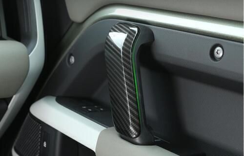 Inner Door Armrest Cover Trim For Land Rover Defender 110 2020-2023 Carbon Fiber, US $45.77, image 2