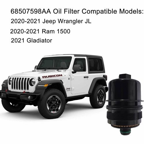 Engine Oil Filter 68507598AA For Ram 1500 DT Jeep Wrangler JL 3.0L 20-21-6 Packs, US $55.67, image 5