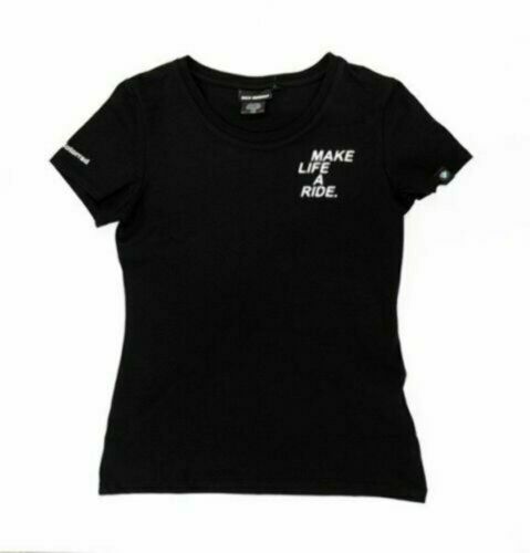 Open box bmw make life a ride t-shirt women's black 76898559205 size xl