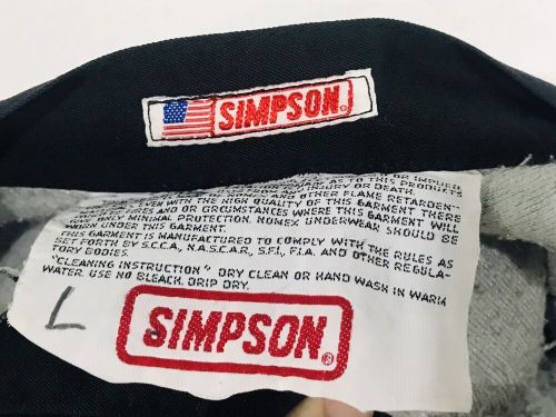 Simpson Large Double Layer 2 Piece Fire Suit Dirt Late Model IMCA Race Car, US $100.00, image 3