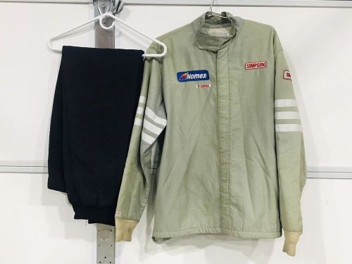 Simpson Large Double Layer 2 Piece Fire Suit Dirt Late Model IMCA Race Car, US $100.00, image 4