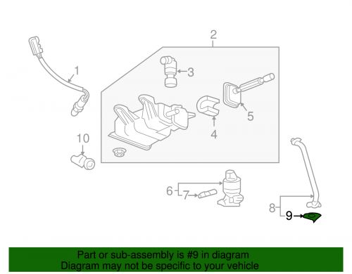 Oem new 2004-2009 gm chevrolet pontiac exhaust gas recirculation gasket 12586608