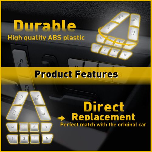 Door Seat Adjust Button Cover Switch Trim Silver For Mercedes Benz ML 2012-2015, US $14.99, image 2