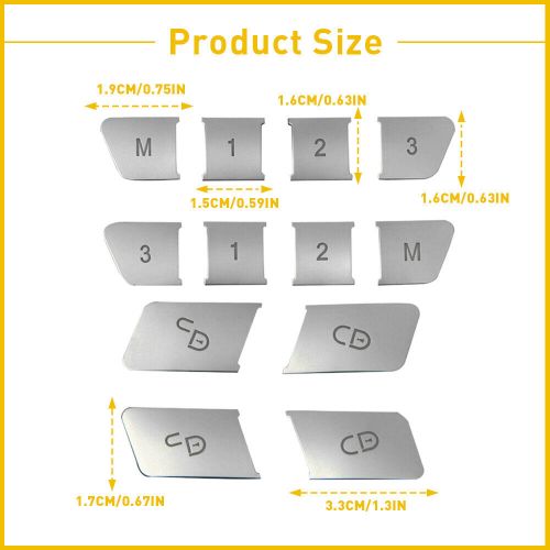 Door Seat Adjust Button Cover Switch Trim Silver For Mercedes Benz ML 2012-2015, US $14.99, image 4