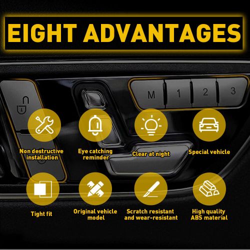 Door Seat Adjust Button Cover Switch Trim Silver For Mercedes Benz ML 2012-2015, US $14.99, image 6