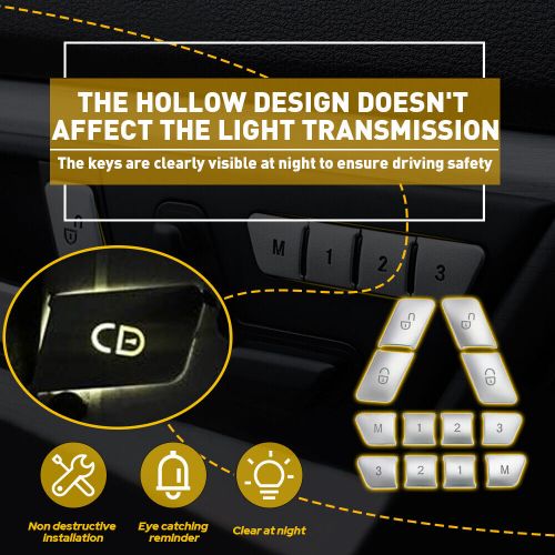 Door Seat Adjust Button Cover Switch Trim Silver For Mercedes Benz ML 2012-2015, US $14.99, image 7