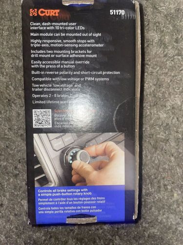 -brand new- curt spectrum brake controller (51170) -push button rotary knob-