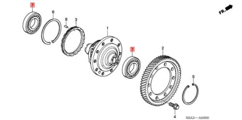 Honda Genuine New CIVIC CR-V Bearing Ball TMB208C Ntn 3.7 x 3.7 x 1.2 inches, US $40.59, image 4