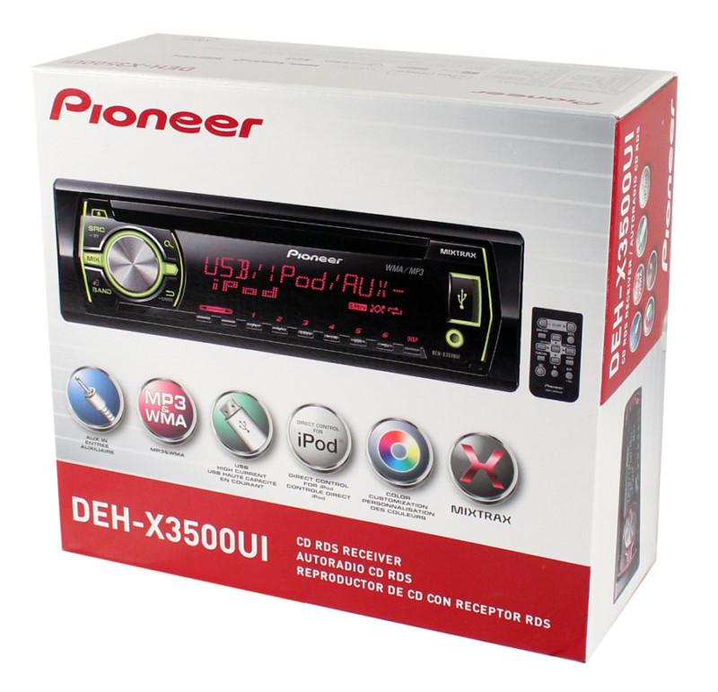 Pioneer deh-x3500ui +3yr waranty new car stereo radio cd mp3 usb ipod player