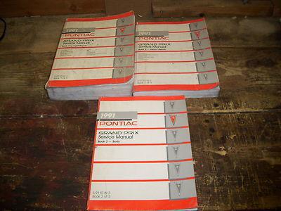 1991 pontiac grand prix factory issue repair manual set