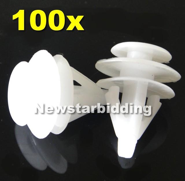 100x set acura honda trim panel back cover fastener retainer clips 91566-sp0-003