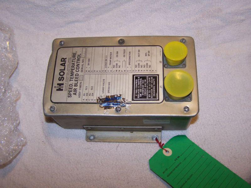 Aircraft control box   116076-500   speed, temperature, air bleed control 